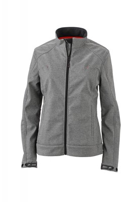 Damen Melange Softshelljacke (light-melange)