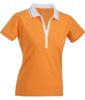 Ladies Elastic Polo Short-Sleeved