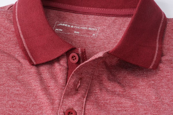 Mens Heather Polo