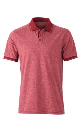 Mens Heather Polo